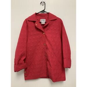Vintage Woman’s Escada Sport Golf Quilted Jacket Pink Coat Small